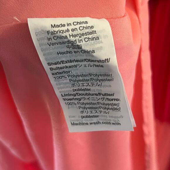 J.Crew Pleated Maxi Dress Pink Red V-Neck Spaghetti Strap Style AD090 Size 0 - Picture 5 of 7